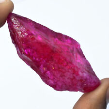 140 Ct Natural Pink Ruby Uncut Rough Huge Size CERTIFIED Loose Gemstone