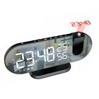LED Digital Alarm Clock Bedroom Electric Alarm Clock with Projection FM6310