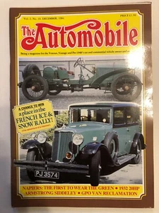 The Automobile Mag December 1984 Cover Napiers The First To Wear The Green 982C - Imagen 1 de 2