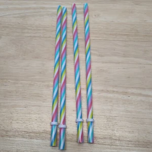 4 pajitas arco iris Starbucks de 9,5 pulgadas NUEVAS - Imagen 1 de 4