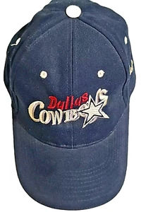Vintage Dallas Cowboys NFL Adjustable Hook & Loop Blue Cap - Authentic Retro. - Bild 1 von 7