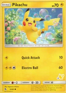 POKEMON - HIDDEN FATES - PIKACHU - COMMON 19/68 NM+ - Picture 1 of 1