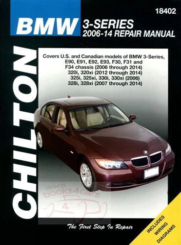 TALLER DE REPARACIÓN DE SERVICIO BMW MANUAL CHILTON SERIE 3 328i 330i 325i E90 E91 E92 E93 Foto 1 de 1