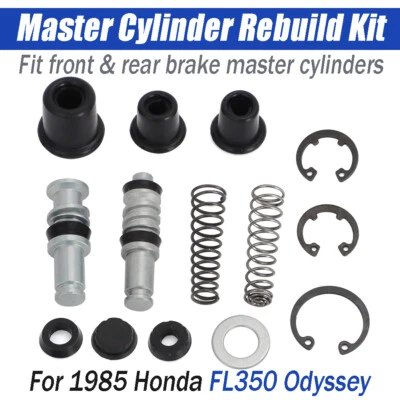 For 1985 Honda Fl350 FL-350 Odyssey Front&Rear Brake Master Cylinder Rebuild Kit - Image 1 of 4