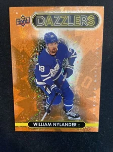 21-22 UD Extended Series Hockey Orange Dazzlers DZ-141 William Nylander - Picture 1 of 2