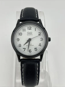 Q&Q by Citizen Watch Women 30mm Case White Dial Black Band- New Battery - Picture 1 of 9