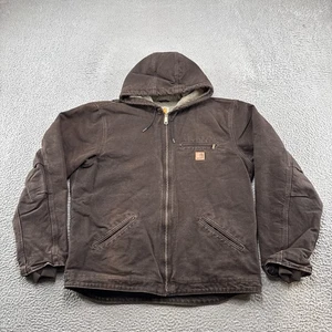 Carhartt Sierra Sherpa Lined Zip Hooded Jacket J141 DKB Workwear Dark Brown LT - Bild 1 von 12
