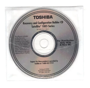 Toshiba Recovery & Configuration Builder CD Satellite 1805 Series - Picture 1 of 1