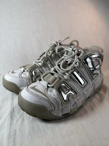 NIKE AIR More Uptempo 96 Chrome White 917593-100 WOMENS SIZE 8 NO BOX WW - Picture 1 of 13