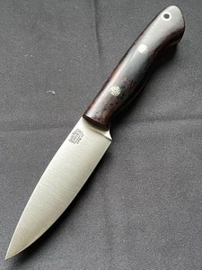 Bark River Mini Aurora CPM3V Desert Ironwood Burl Mosaic Pins Fixed Knife Unused - Picture 1 of 24