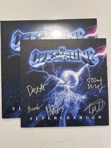 The Offspring SIGNED LP Supercharged LIMITED EDITION Iridescent Blue Vinyl #2 - Picture 1 of 8