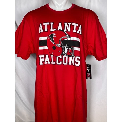 Atlanta Falcons NFL '47 Brand Men's Legacy Red Logo T-Shirt NWT Cover