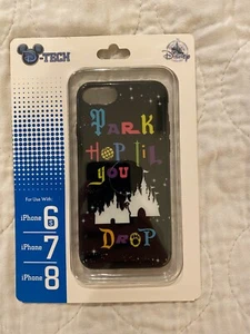 Disney Parks PARK HOP TIL YOU DROP iPhone 6s/7/8 Case Cover New - Picture 1 of 2