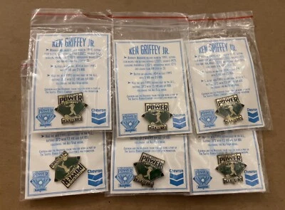 1992 Mariners SEATTLE POWER COMPANY Chevron MLB  Pin Ken Griffey Jr MLB Lot of 6 - Image 1 of 3
