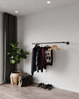 Mokji Industrial Pipe Wall Mounted Clothing Rack: Versatile Open Wardrobe Storag