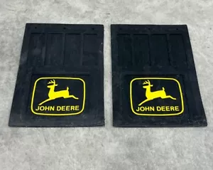 John Deere Made In USA Rubber Mud Flaps (1pair) 12"x18"x1/4" *New Not NOS* - Picture 1 of 5