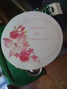 Tamburello Personalizzato Tamburo Matrimonio Festa Compleanno  - Picture 1 of 5