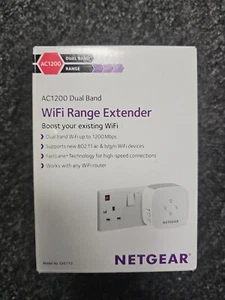 Netgear AC1200 WiFi Range Extender - Model EX6110 - Biały - Używany dwupasmowy - Zdjęcie 1 z 7