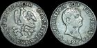 Mexico Empire Of Iturbide 1823 Mo Silver 2 Reales 2R Augustin I Wow Details Hole