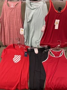 Adidas Wilson K-Swiss Gym Wear Bundle of 6 Size M | Pants Tanks Shirts NWT #10 - Picture 1 of 7