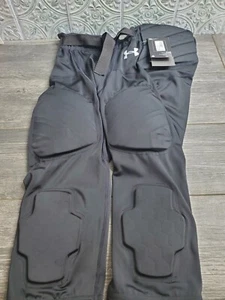 Youth Under Armour Padded Integrated Football Gameday Pants Size YXL Black - Picture 1 of 5