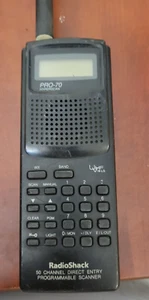 RADIO SHACK PRO-70 HYPERSCAN 50 CHANNEL PROGRAMMABLE SCANNER - FOR PARTS - Zdjęcie 1 z 8
