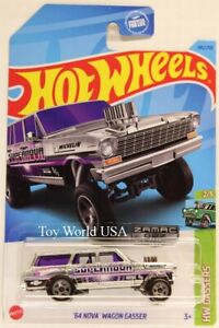 2023 Hot Wheels #145 HW Gassers '64 Nova Wagon Gasser Zamac