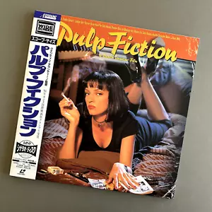 Quentin Tarantino Pulp Fiction LaserDisc Japanese Edition with OBI Band - Picture 1 of 12