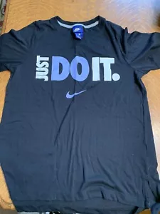 Nike “Just Do It” Black Womens Tshirt Size S - Picture 1 of 2
