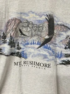 Mt Rushmore Shirt Size L Single Stitch Dakota Nature  Vintage 90’s AOP Fast Ship - Picture 1 of 7