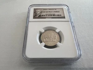 2005-S "BISON" JEFFERSON NICKELS NGC PF69 ULTRA CAMEO - Picture 1 of 4