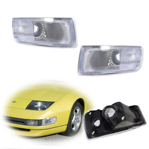 Clear Front Corner Turn Signal Light For 90 91 92 93 94 95 96 Nissan 300ZX Z Z32