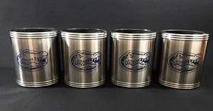 Official FLORIDA GATORS Insulated 18/8 Stainless Steel Koozies, Set Of 4 - Picture 1 of 5