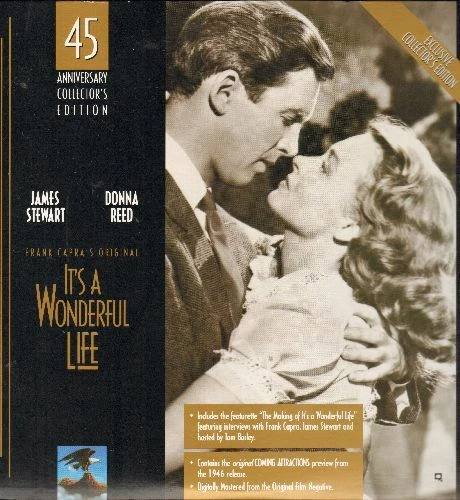 It's A Wonderful Life - 45th Anniversary Edition on 2 LASER DISCS, Free Ship - Image 1 of 1