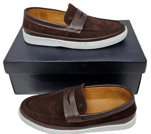 KURT GEIGER London Mens Parma Brown Suede Slip On Loafers EU 41 UK 7 MRP £119 - Picture 1 of 9