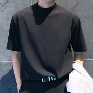 Schwergewicht T-Shirt reine Baumwolle, Sommerkleidung, einfarbig Herren Basisshirt - Bild 1 von 9