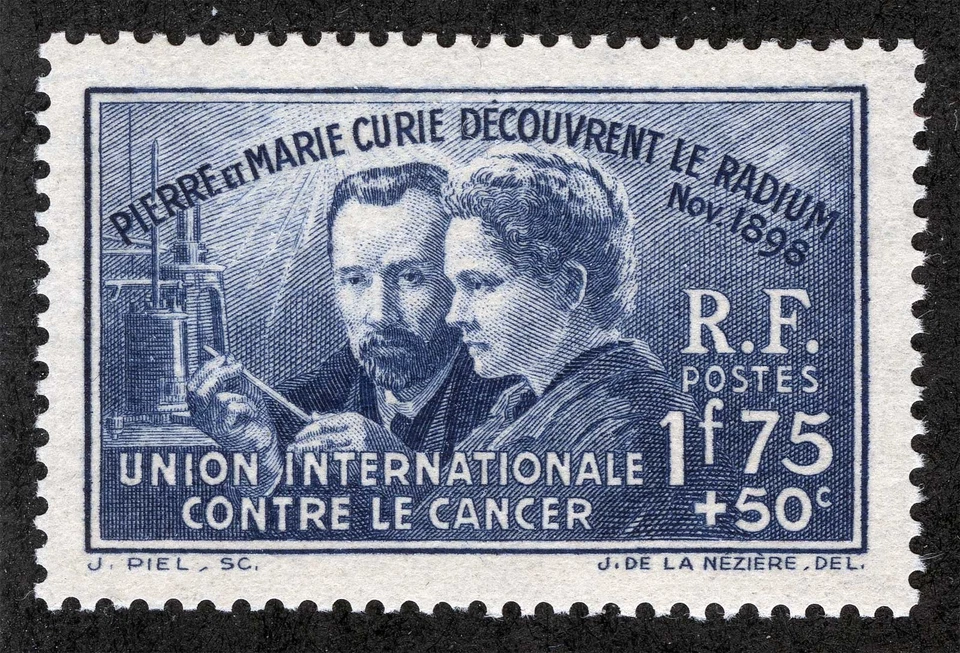 法国 Sc B76 Dp Ultra 1.75fr+50c 1938 年全新邮票原装胶半邮政 — 第 1/1 张图片