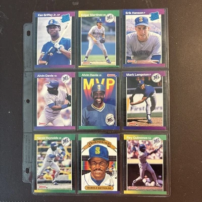 1989 Donruss Ken Griffey Jr Rookie Card +  Mariners Team Set  - Image 1 of 4