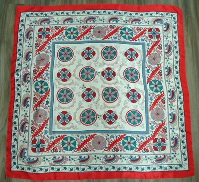 Bufanda floral para mujer Foulard talla 37x36 pulgadas Foto 1 de 4