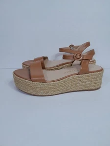 Stuart Weitzman Taborah Leder Plateau Espadrilles Damen 10,5 Flatform  - Bild 1 von 13
