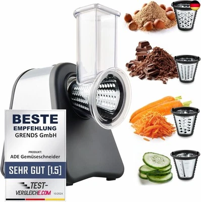 ADE Gemüseschneider elektrisch | Gemüsehobel | Reibe für Obst und Gemüse | Kar - Bild 1 von 4