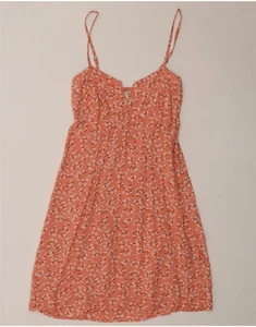 BILLABONG Womens Sundress UK 8 Small Orange Floral DR14 - Picture 1 of 3