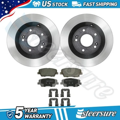 Juego de pastillas de freno de disco trasero rotor de freno de disco para Kia Sorento 2016-2019 Foto 1 de 4