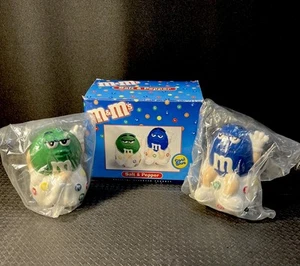 Shaker sale e pepe M&M’s verde e blu 2001 da collezione. BLU FREDDO - Foto 1 di 19