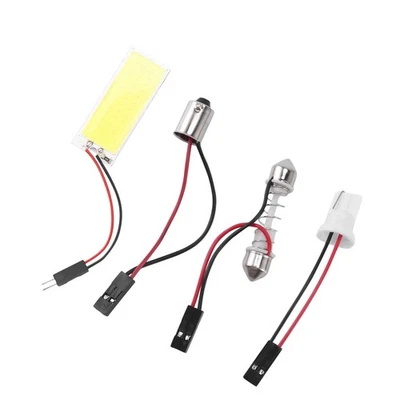 T10  W5W BA9S Festoon Dome Interior 36 LED COB Adapter Panel Light Bulb3488 - Image 1 of 4