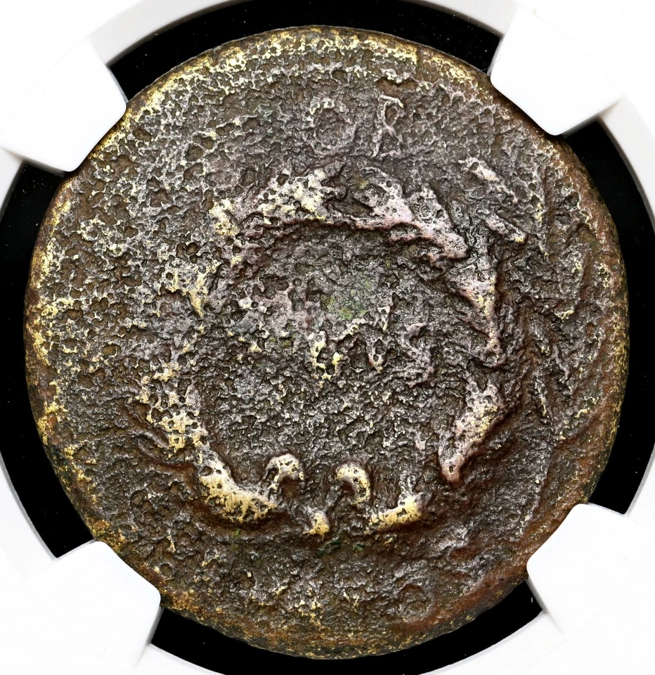 IMPERIO ROMANO. Augusto, 27 a.C. hasta AD 14. Æ Sestercio, NGC EN MUY BUEN ESTADO Foto 1 de 4
