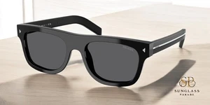 PRADA PR B12S 16K731 Black Dark Grey 55 mm Men's Sunglasses - Picture 1 of 2