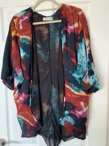 Ladies multicoloured kimono label lab size M/L - Picture 1 of 2