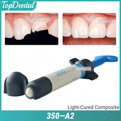 Impiallacciatura resina composita cura luce dentale 350 A2 sbiancante restauro denti 4g - Immagine 1 di 4