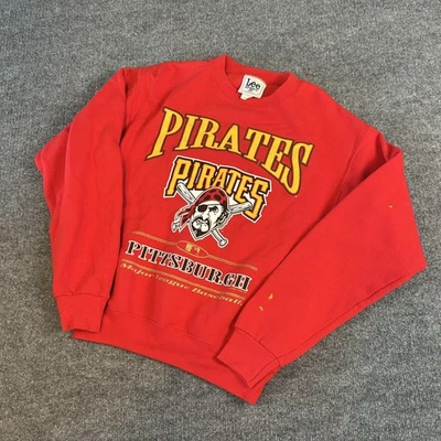 Vintage Pittsburgh Pirates Sweater youth Red MLB Baseball Crewneck Pullover 90s - Image 1 of 4